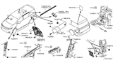 Diagram for 2011 Nissan Quest Weather Strip - 76843-1JA0B