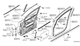 Diagram for 2011 Nissan Quest Weather Strip - 80830-1JA0A