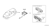 Diagram for 2013 Nissan Quest A/C Switch - 27511-1JB0A