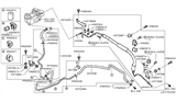 Diagram for 2015 Nissan Quest Power Steering Hose - 49721-1JA0A