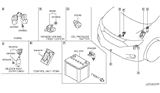 Diagram for Nissan Quest Horn - 25605-1JA0A