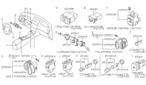 Diagram for 2002 Nissan Sentra Dimmer Switch - 25980-0L000