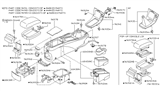 Diagram for 2001 Nissan Maxima Center Console Base - 96915-3Y100