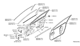 Diagram for Nissan Maxima Door Seal - 80839-4RA0A