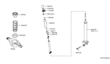 Diagram for 2009 Nissan Maxima Shock Absorber - E6210-9N10C