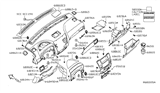 Diagram for Nissan Titan Glove Box - 68500-9GA0B