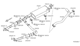 Diagram for Nissan Armada Exhaust Pipe - 20030-ZE00B