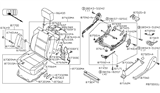 Diagram for 2010 Nissan Armada Seat Cushion - 87350-ZZ50B