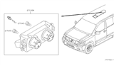 Diagram for Nissan Armada Blower Control Switches - 27501-ZC100