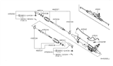 Diagram for Nissan Armada Rack And Pinion - 49001-ZH50A