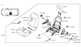 Diagram for 2014 Nissan Versa Note Armrest - 87750-9MB1A