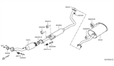 Diagram for Nissan Versa Note Tail Pipe - 20100-3WC6A