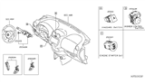 Diagram for 2014 Nissan Versa Note Turn Signal Switch - 25560-1HA4A