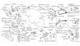 Diagram for Nissan Pathfinder Body Mount Hole Plug - 01658-01501