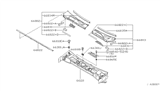 Diagram for 2001 Nissan Frontier Weather Strip - 66830-2S400