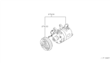 Diagram for Nissan Xterra A/C Compressor - 92600-8B401