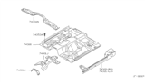 Diagram for 2001 Nissan Frontier Floor Pan - 74312-9Z332