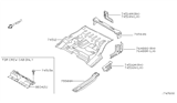 Diagram for 2000 Nissan Frontier Floor Pan - 74540-20G00