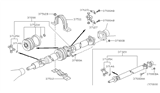 Diagram for 1998 Nissan Frontier Drive Shaft - 37200-4S100