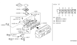 Diagram for Nissan Frontier Intake Manifold - 14001-F4500