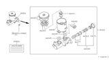 Diagram for 1987 Nissan Stanza Brake Master Cylinder Reservoir - 46010-D5700