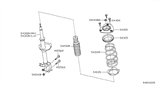 Diagram for 2008 Nissan Altima Coil Springs - 54010-JA80A