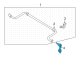 Diagram for 2023 Nissan Sentra Sway Bar Link - 54668-6LB1A