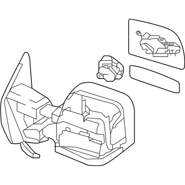 Nissan 96301-EZ10E Mirror Assy-Outside,RH