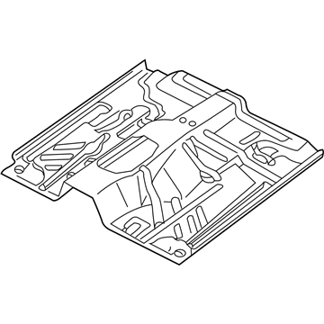 74312-7B711 Genuine Nissan #743127B711 Floor-Front