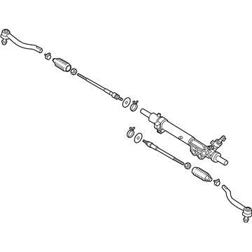 2017 Nissan Maxima Rack And Pinion - 49001-4RA0A