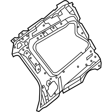 Nissan 76630-3KA0A Pillar Re Inner R