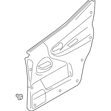 Nissan 80901-3LM6A Finisher Assy-Front Door,LH