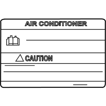 Nissan 27090-E955C Label-Caution,Air Conditioner