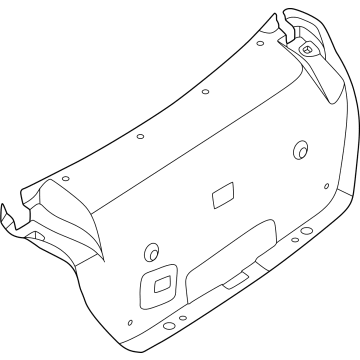 Nissan 84966-6LE0A Finisher Assy-Back Door