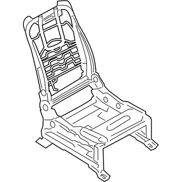 Nissan 87101-6JR9A FRAME & ADJUSTER ASSY-FRONT SEAT,RH