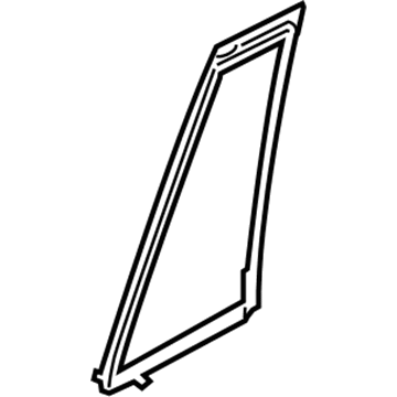 Nissan 82220-1LB1A Glass Assembly-Rear Door Partition,RH
