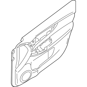 Nissan 80900-6FR3A FINSHER Assembly Front Door RH