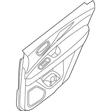 Nissan 829A1-9PR1A FINISHER Assembly-Rear Door LH