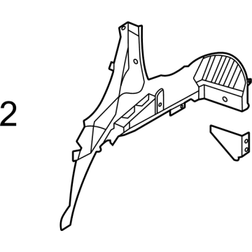 Nissan 76750-6RR0A Wheel House-Rear,Inner RH