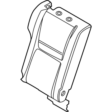 Nissan 88615-6RA1A Pad & Frame Assy-Rear Seat Back,Side RH