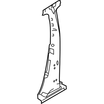 Nissan 76571-6MR0A Brace-Center Pillar Lower,LH