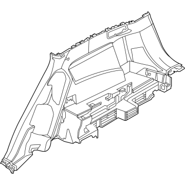 Nissan 84950-6RR2B FINISHER-LUGG Sd,LWR RH