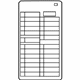 Nissan 24313-6JE0A Label-Fuse Block