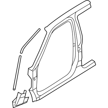 Nissan 76020-1W634 Body Assy-Side,RH