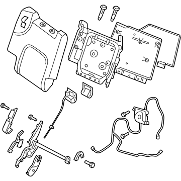 Nissan 88650-ZS40A Back Assy-2ND Seat,LH