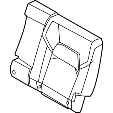 Nissan 88661-6TA4A PAD-REAR SEAT BACK LH