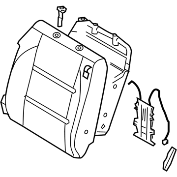 Nissan 87650-ZH001 Back Assy-Front Seat