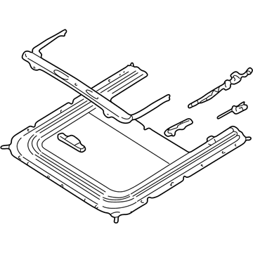 Nissan 91306-7B110 Rail Complete-SUNROOF