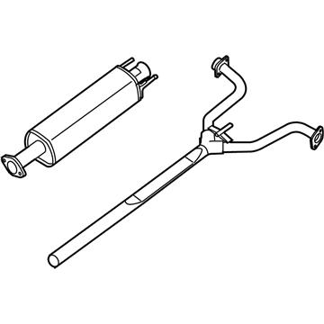 2011 Nissan Altima Exhaust Pipe - 20300-ZN80A