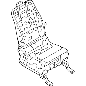 Nissan 87101-1JA1C Frame & Adjuster Assy-Front Seat,RH